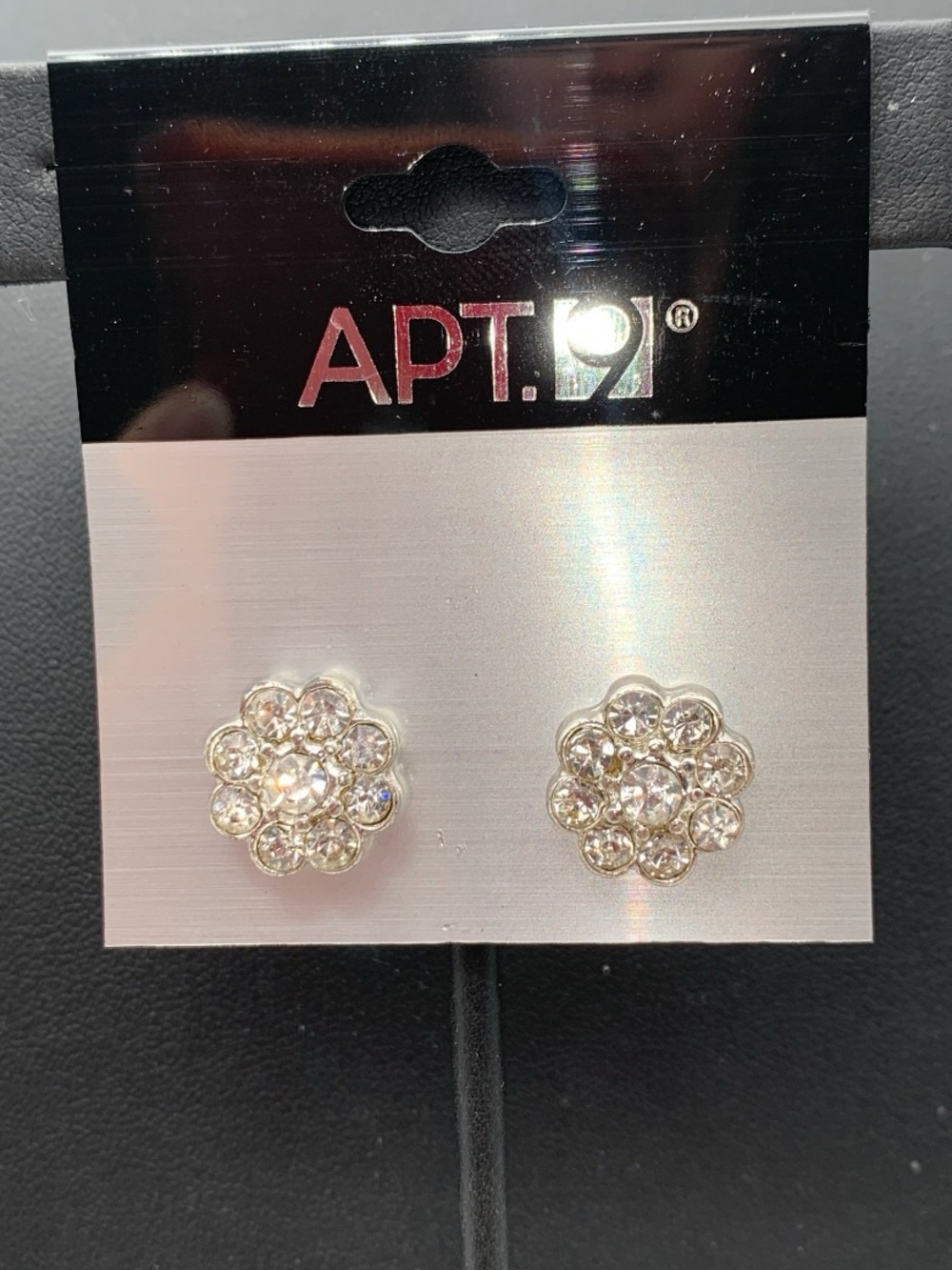 Apt. 9 Silver Crystal Flower Cluster Stud Earrings